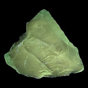 Aqua Blue Translucent Art Glass‎ Cullet Glowing Manganese Slag Glass #4GL87